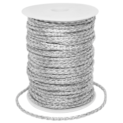 CORDON IMITACION PIEL TRENZADO 4MM C/50 METROS