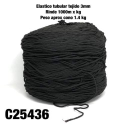 ELASTICO TUBULAR TEJIDO 3MM  KG