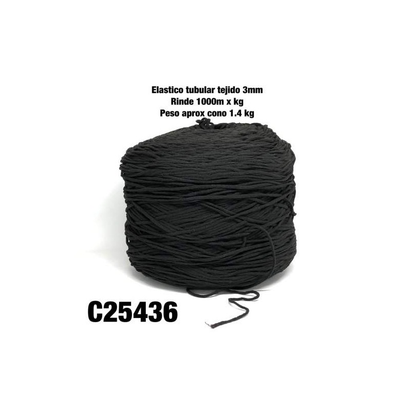 ELASTICO TUBULAR TEJIDO 3MM  KG