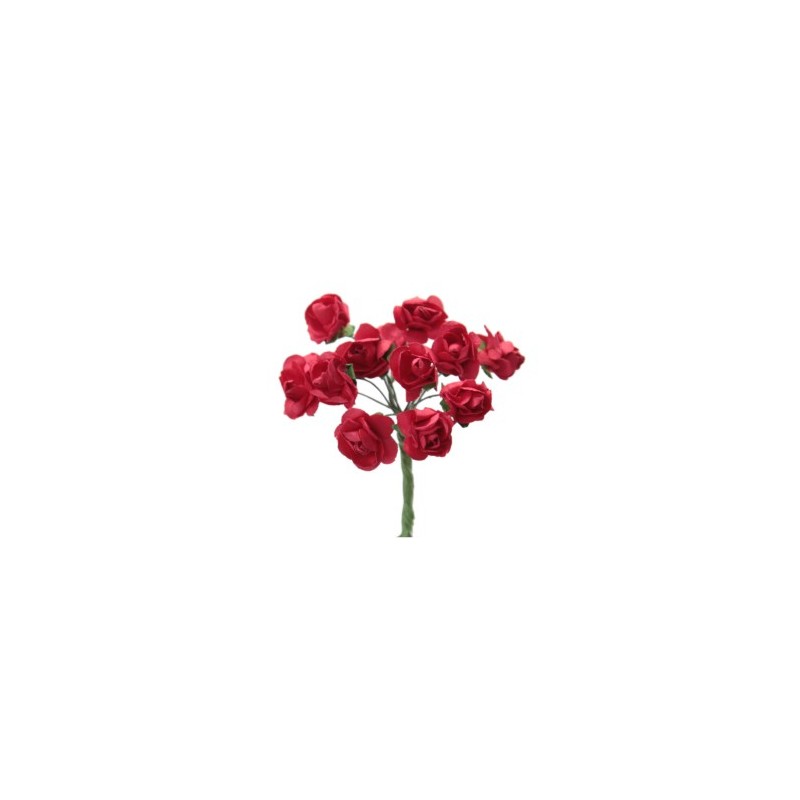 FLOR PAPEL ROSA 15MM C/144 FLORES