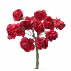 FLOR PAPEL ROSA 20MM C/144 FLORES