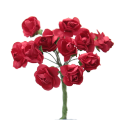 FLOR PAPEL ROSA 20MM C/144 FLORES