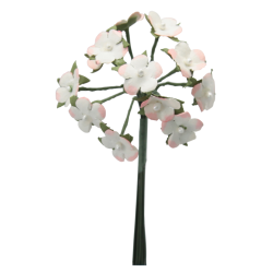 FLOR PAPEL NUBE CON PERLA C/144 FLORES