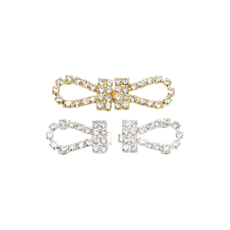 HEBILLA PEDRERIA MOÑO 5X1.5CM C/10 PIEZAS