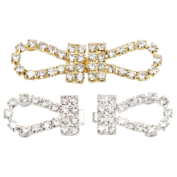 HEBILLA PEDRERIA MOÑO 5X1.5CM C/10 PIEZAS