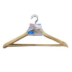 GANCHO DE MADERA PARA COLGAR ROPA  C/3 PIEZAS