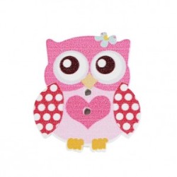 FIGURA MADERA BUHO C/20 PIEZAS