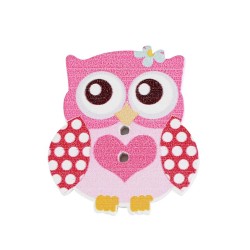 FIGURA MADERA BUHO C/20 PIEZAS