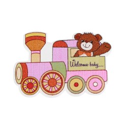 FIGURA MADERA TREN ROSA C/20 PIEZAS