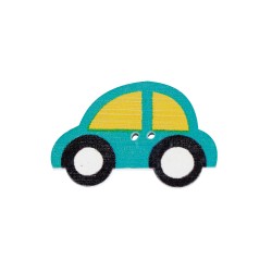 FIGURA MADERA CARRO AZUL C/20 PIEZAS