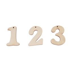 NUMERO MADERA 4CM C/20 PIEZAS