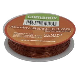 ALAMBRE FLEXIBLE .3MM C/50 METROS