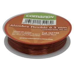 ALAMBRE FLEXIBLE .3MM C/50 METROS