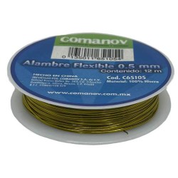 ALAMBRE FLEXIBLE .5MM C/ 12 METROS