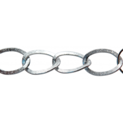 CADENA ALUMINIO GRABADO 35 X 25 X2MM C/10METROS