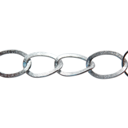 CADENA ALUMINIO GRABADO 35 X 25 X2MM C/10METROS