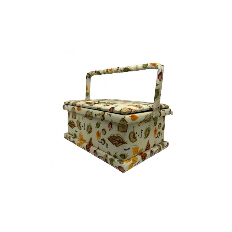 COSTURERO TELA RECTANGULAR BEIGE GRANDE 27X19X13CM