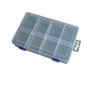 CAJA PLASTICO 20X13X4.5CM C/ 8 DIVISIONES