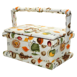 COSTURERO TELA RECTANGULAR BEIGE CHICO 20X14X10CM